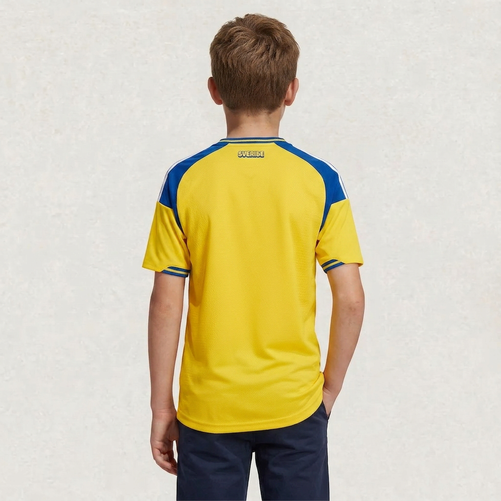 Sweden 2026 Home Jersey Kids