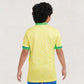 Brazil 2024 Home Jersey Kids