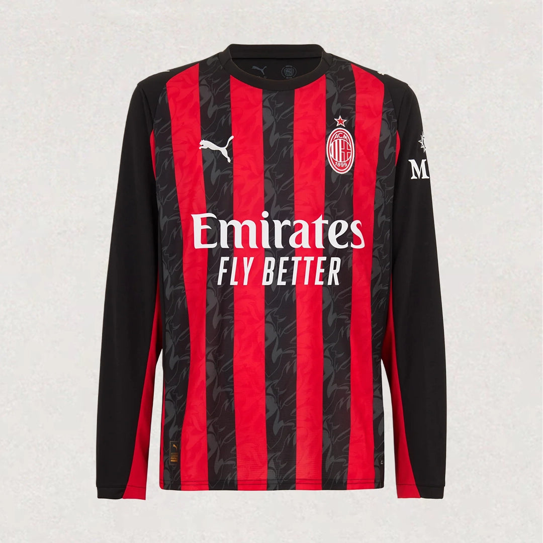 AC Milan 25/26 Home Long Sleeve Jersey