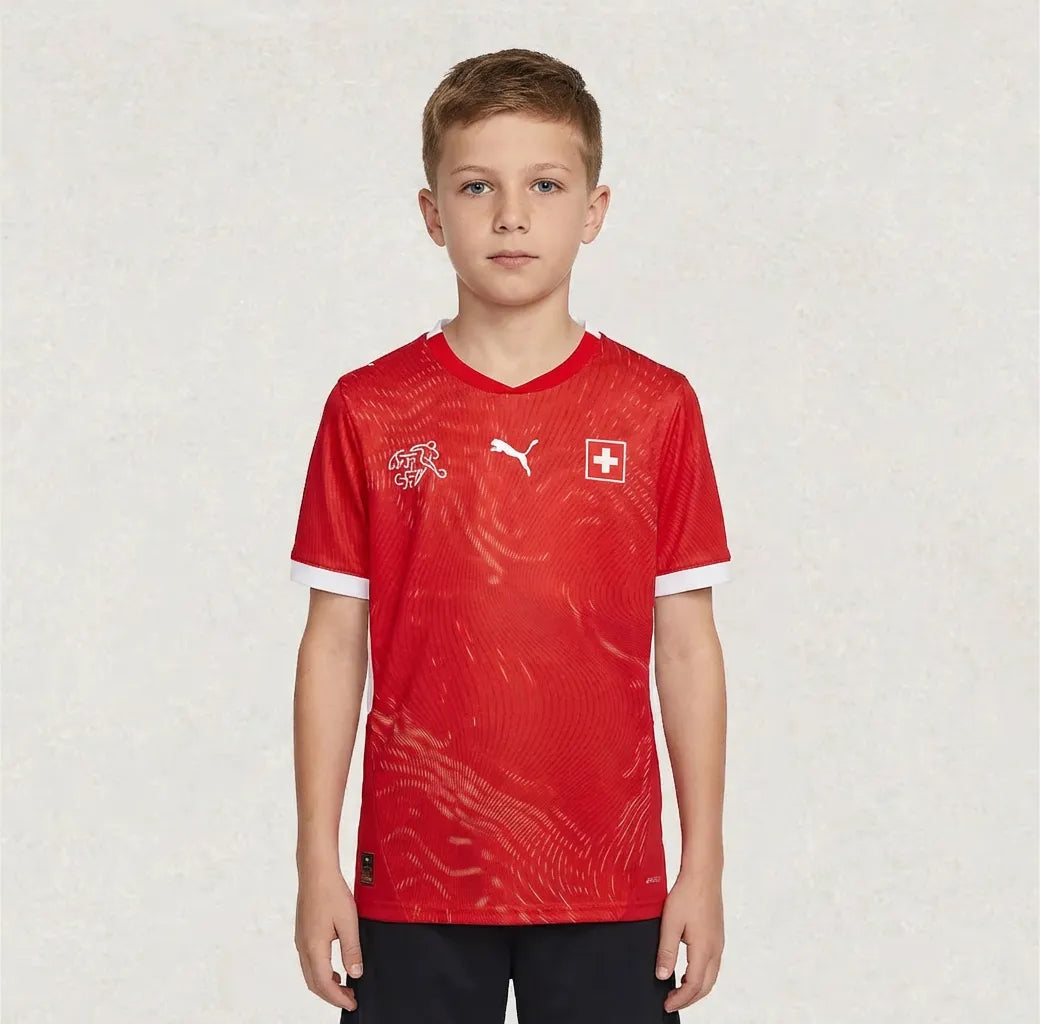 Switzerland 2026 Kids Home Jersey