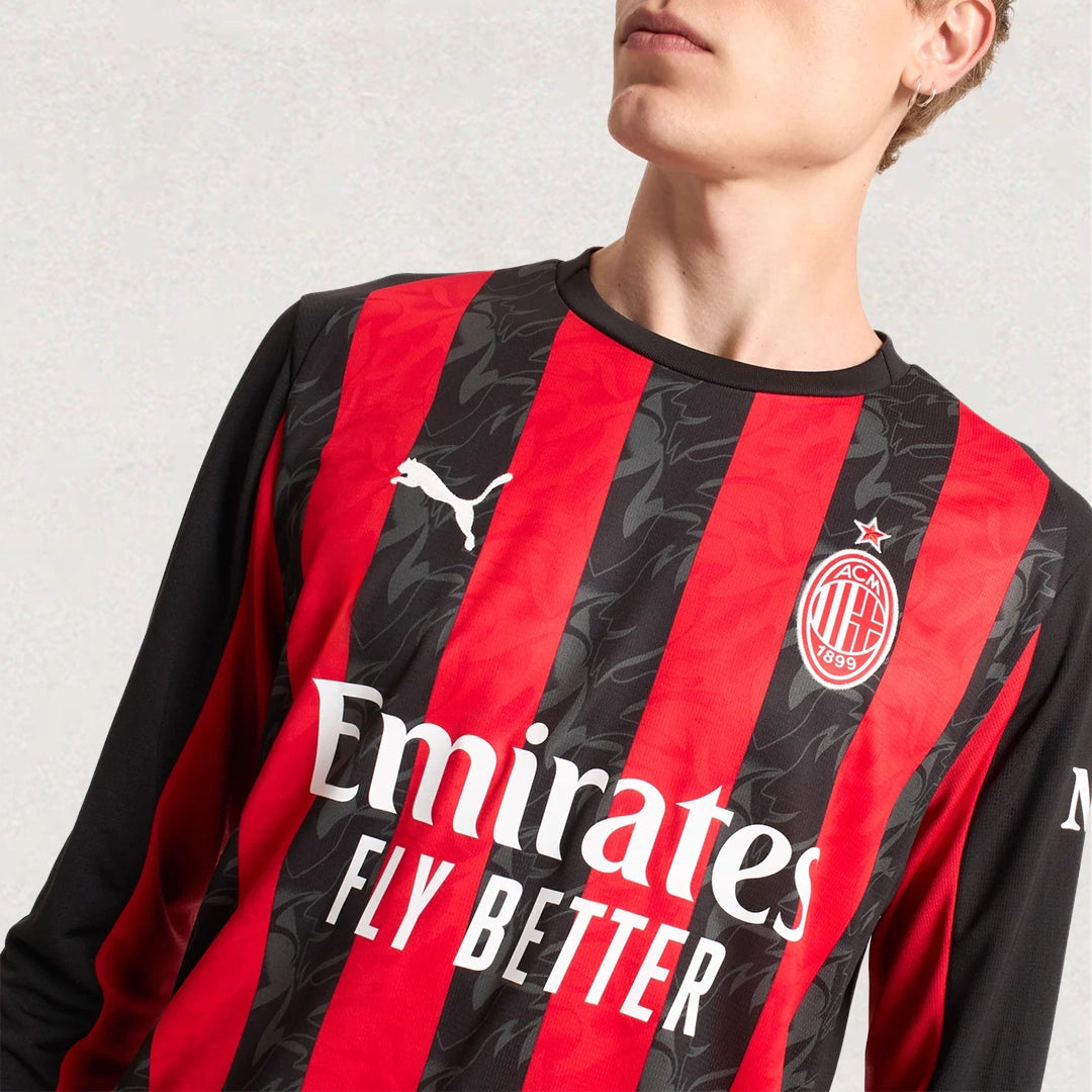 AC Milan 25/26 Home Long Sleeve Jersey