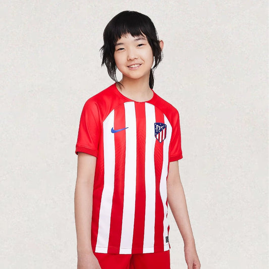 Atlético de Madrid home 23/24 kids jersey - Goal Ninety