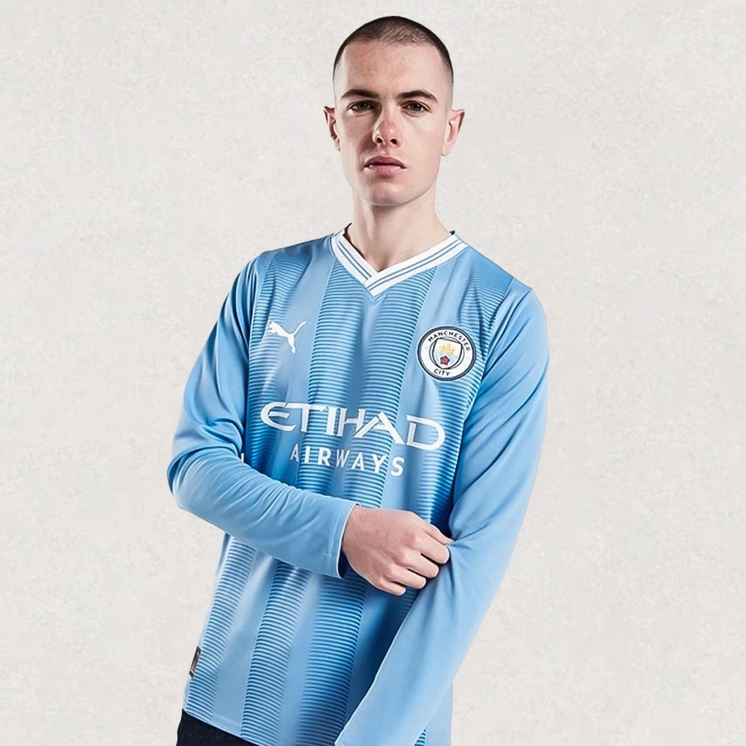 Man City Home Long Sleeves 23/24 Jersey - Goal Ninety