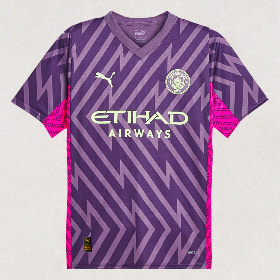 Manchester City Purple Charcoal-Ravish Goalkeeper 23/24 Jersey - Goal Ninety