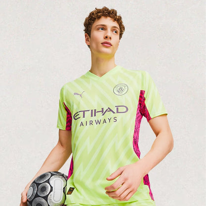 Manchester City Purple Fast Yellow-Ravish Goalkeeper 23/24 Jersey - Goal Ninety